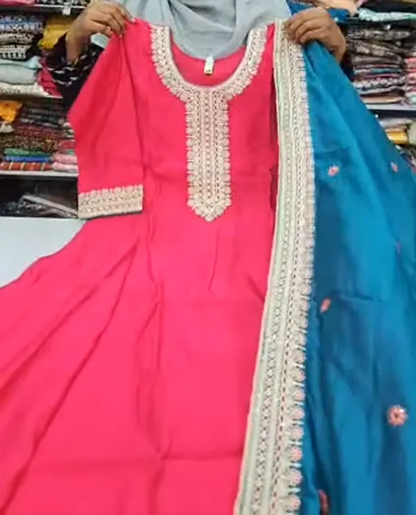 Anarkali Kurti with Dupatta Set | KS1151